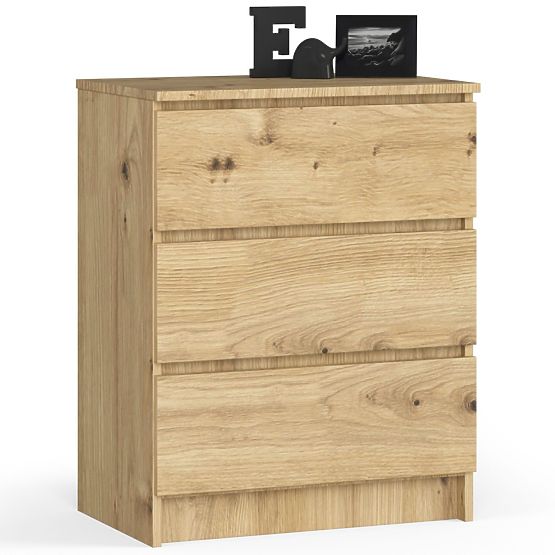 CHEST OF DRAWERS K60 3SZ CLP PK OAK ARTISAN