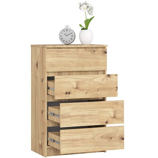 CHEST OF DRAWERS K60 4SZ PK OAK ARTISAN