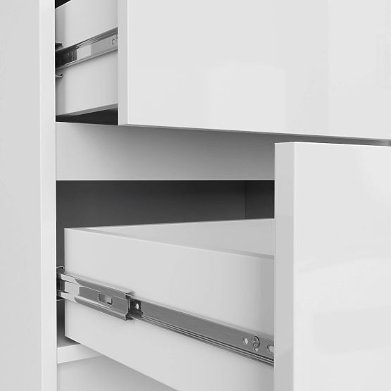 CHEST OF DRAWERS K60 5SZ CLP PK WHITE GLOSS