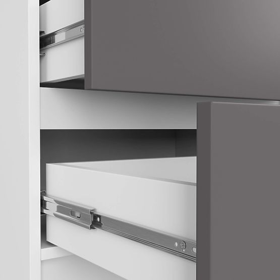 CHEST OF DRAWERS K60 5SZ CLP PK WHITE / GRAY