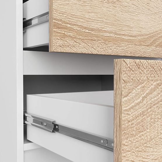 CHEST OF DRAWERS K60 5SZ CLP PK WHITE / SONOMA