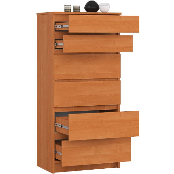 CHEST OF DRAWERS K60 6SZ CLP PK ALDER