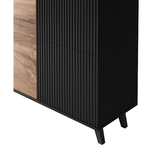 Chest of Drawers RANDOM KM-2 - Wotan Oak/Black
