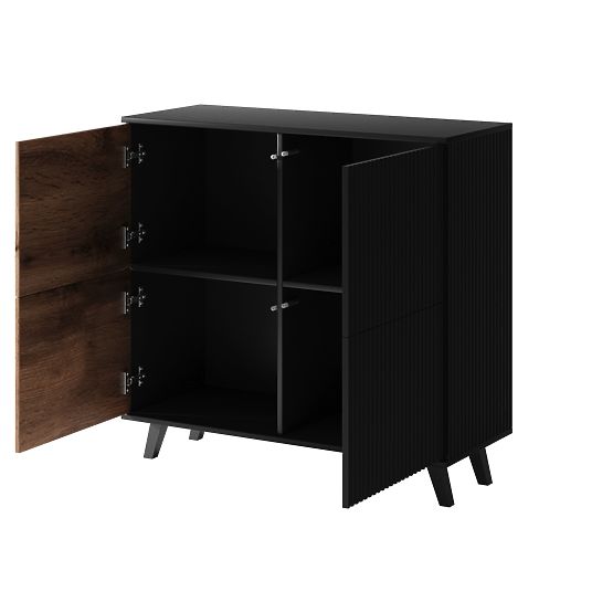 Chest of Drawers RANDOM KM-2 - Wotan Oak/Black