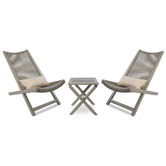 CHILL SAND Patio Furniture Set: Loungers and Table