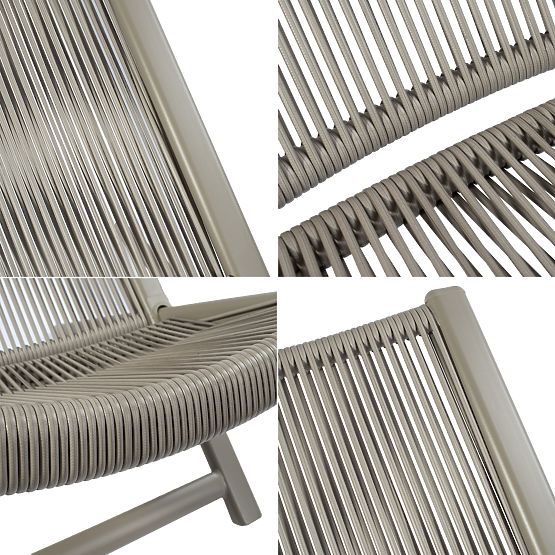 CHILL SAND Patio Furniture Set: Loungers and Table