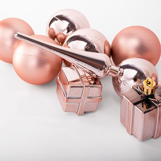 CHRISTMAS BALL MIX 311437 pink