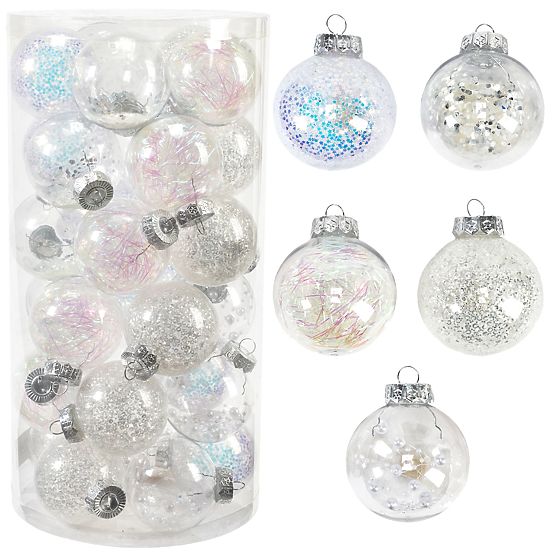 CHRISTMAS BALLS 30 PCS SYSD1688-058