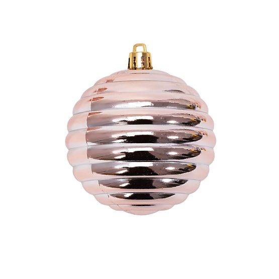 CHRISTMAS BALLS PINK-GOLD 36PCS 311433B