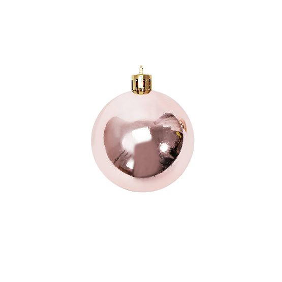 CHRISTMAS BALLS PINK-GOLD 36PCS 311433B