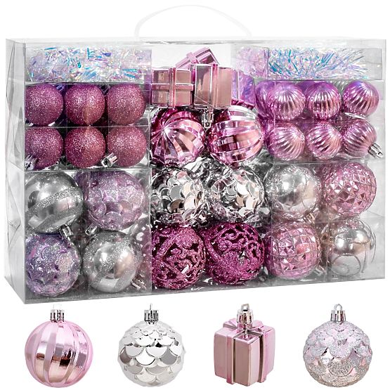 CHRISTMAS ORNAMENTS MIX 72PCS 311435