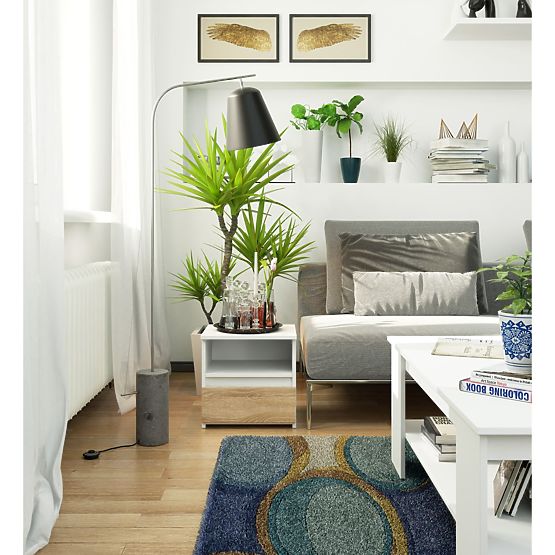 CL1 PK WHITE / SONOMA OAK CHEST OF DRAWERS