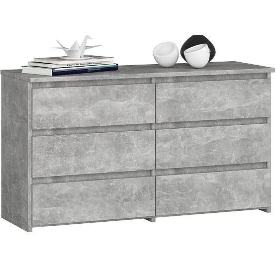 CL100 6-Drawer Concrete Dresser