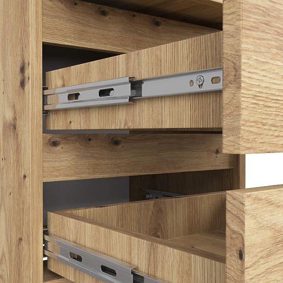 CL3/40 PK ARTISAN OAK CHEST OF DRAWERS