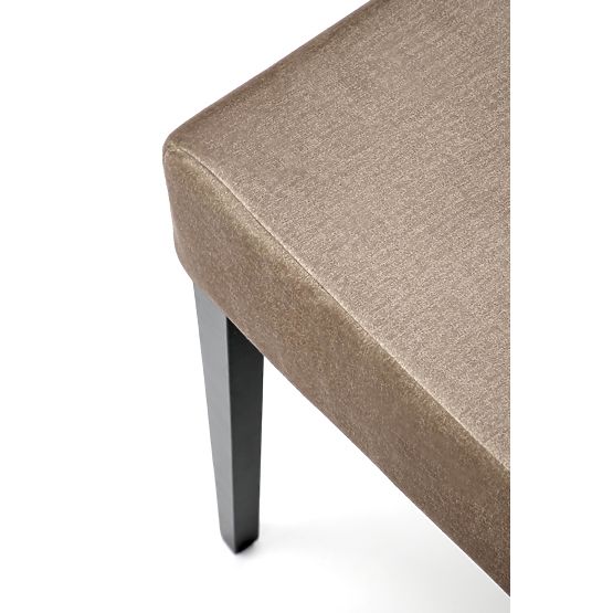 CLARION 2 Chair Black / Upholstery: MONOLITH 09 (Dark Brown) (1p=2pcs)