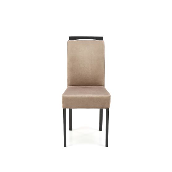 CLARION 2 Chair Black / Upholstery: MONOLITH 09 (Dark Brown) (1p=2pcs)