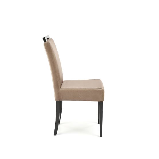 CLARION 2 Chair Black / Upholstery: MONOLITH 09 (Dark Brown) (1p=2pcs)