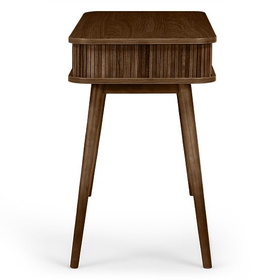 Clemente Desk with Slats, Walnut