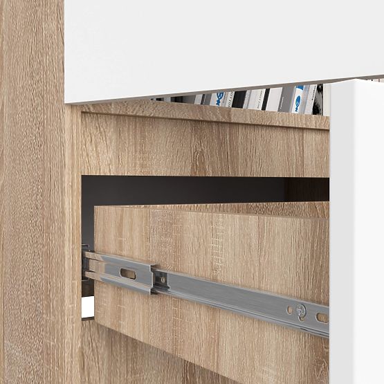 CLOSED SHELF R60 2D 1SZ CLP PK OAK SONOMA / WHITE