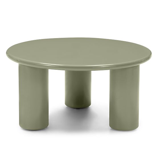 Coffee Table Blair 80 cm, Olive, Glossy