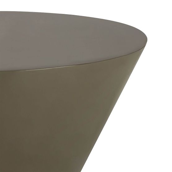 Coffee Table Eclipso, 80 cm, Green-Grey, Glossy