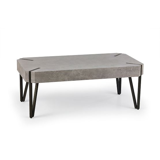 Coffee Table EMILY Concrete/Black (1p=1pc)