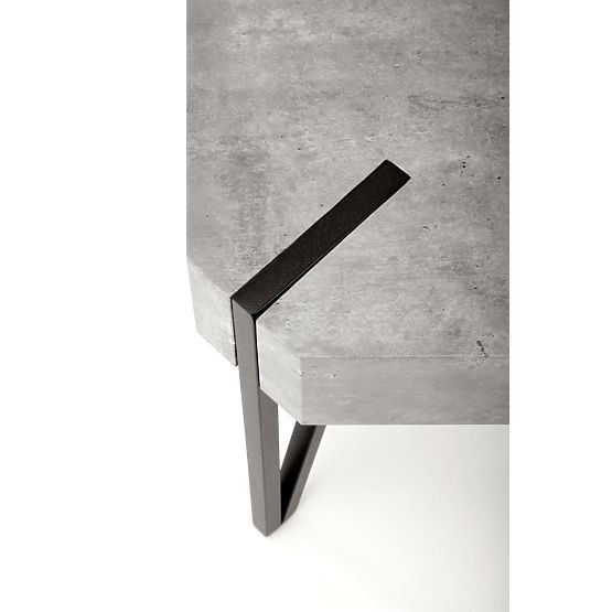 Coffee Table EMILY Concrete/Black (1p=1pc)