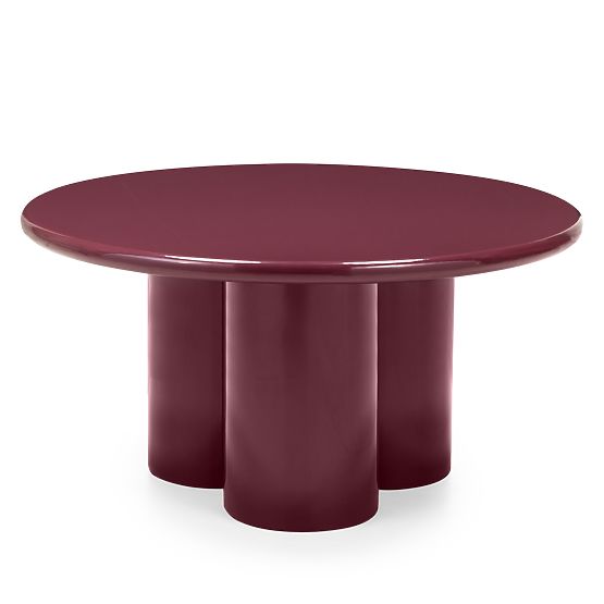 Coffee Table Everett 80 cm, Burgundy, Glossy
