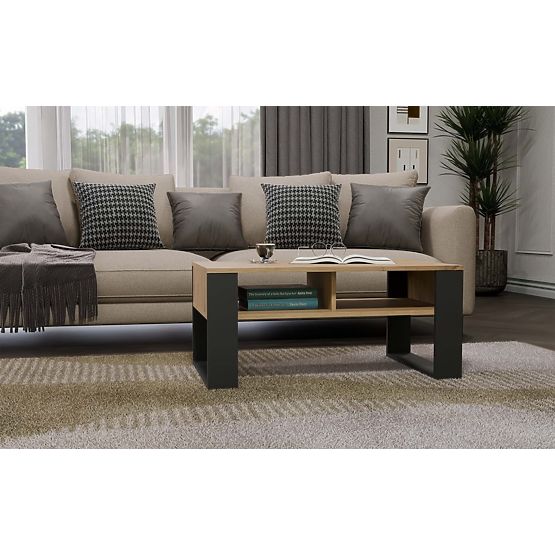 Coffee Table Modern 2P ANTHRACITE ARTISAN