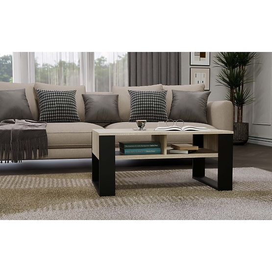 Coffee Table Modern 2P OAK SONOMA BLACK