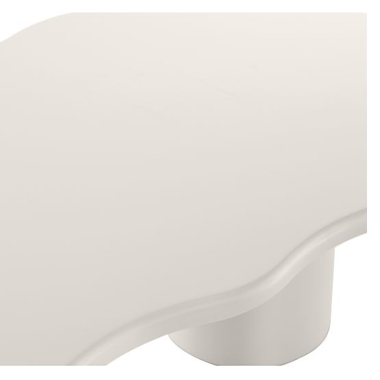 Coffee Table Muse Gray-Beige, Matte, Rounded Shapes