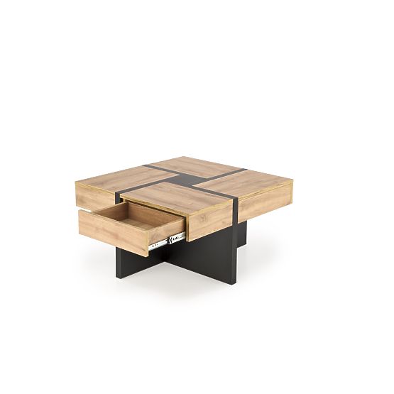 Coffee Table SEVILLA S Top: Oak Craft, Legs: Black