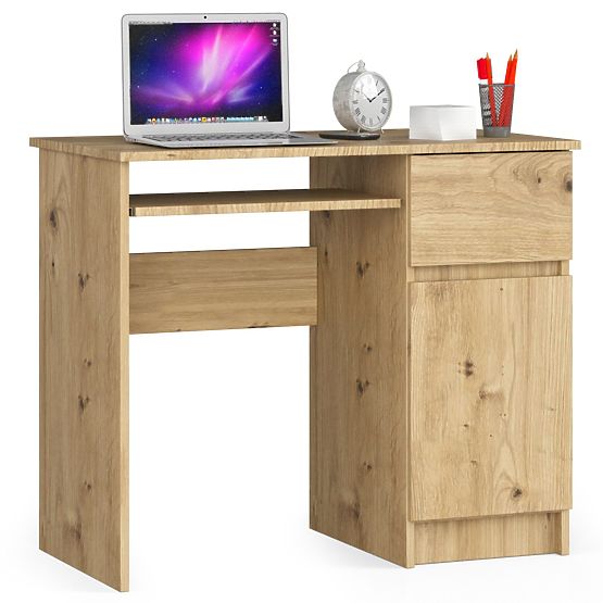 COMPUTER DESK PIKSEL ARTISAN OAK - RIGHT