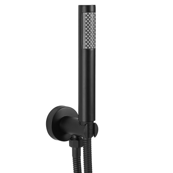 Concealed Shower Set with Thermostat LUNGO Black + BOX