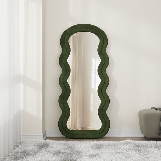 CONFETTO Standing or Wall Mirror, Olive (1pc=1pcs)