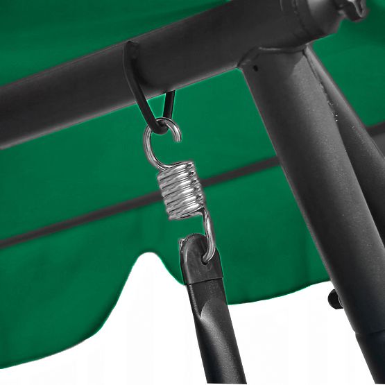 Convertible Garden Swing 2-in-1 with Cushions Green