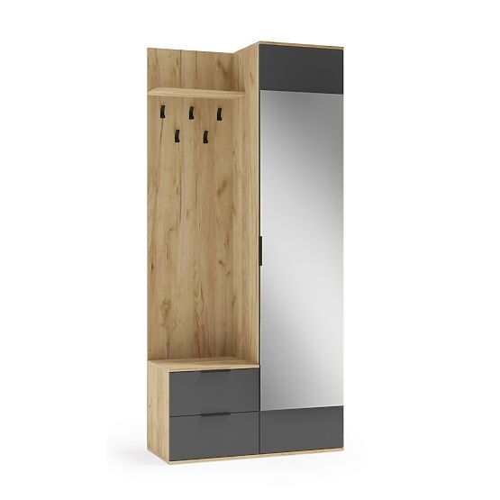 CORAL Hallway Unit Golden Oak / Anthracite (3p=1pc)
