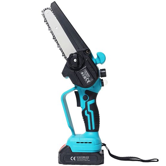 Cordless Mini Chainsaw Handheld Saw Brushless Motor 21V + Case