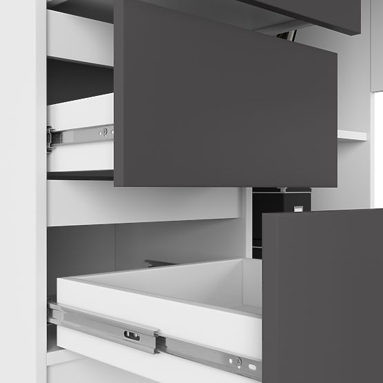 CORNER DESK B16 CLP LEFT PK WHITE / GRAY