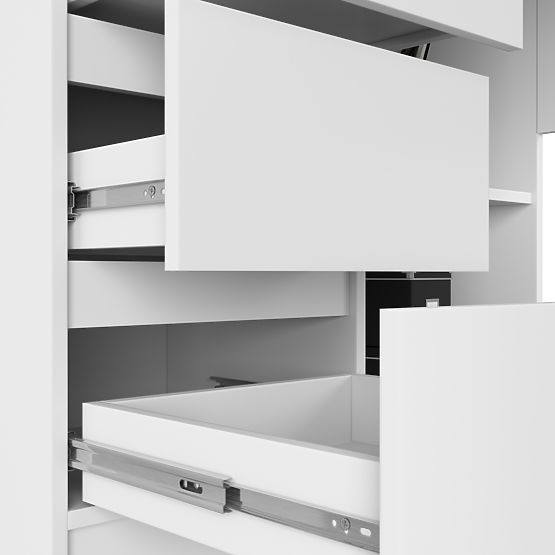 CORNER DESK B16 CLP PK LEFT WHITE