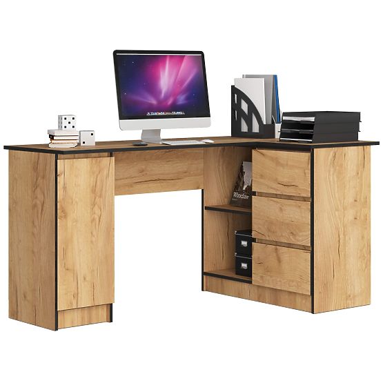 CORNER DESK B20 CLP RIGHT-SIDED PK CRAFT OAK