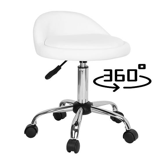 Cosmetic Hairdressing Stool LOMO White