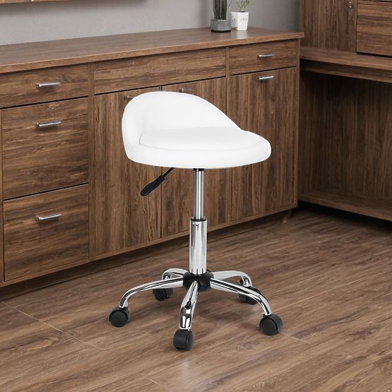 Cosmetic Hairdressing Stool LOMO White