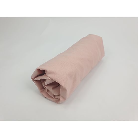 Cotton Fitted Sheet 200×90 cm - Dusty Pink