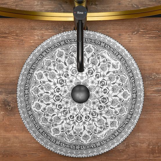 Countertop Basin Rea Arte Dark Gray