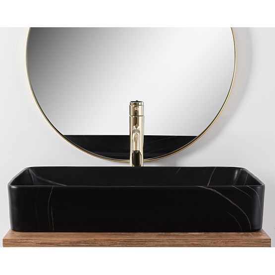 Countertop Sink Denis Black Stone Matt