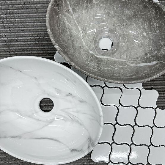 Countertop Washbasin Rea Sofia Mini Grigio