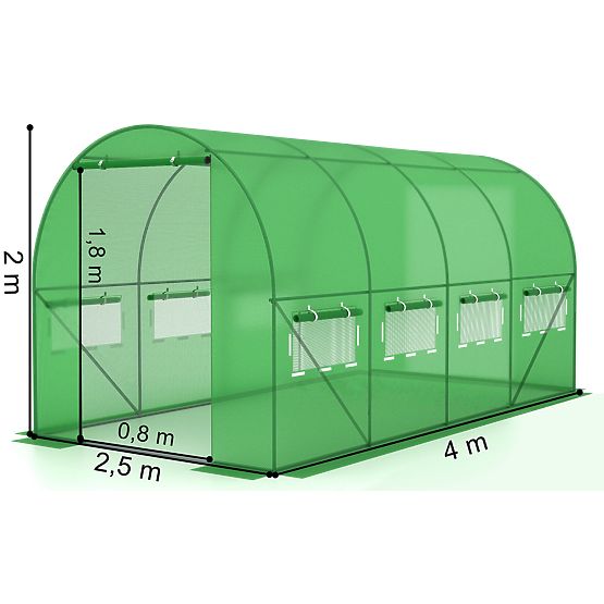 Cover for Foil Tunnel for Garden Greenhouse 2.5x4 m