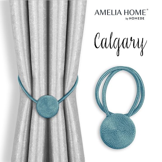 Curtains - Accessories CALGARY Light Blue ameliahome