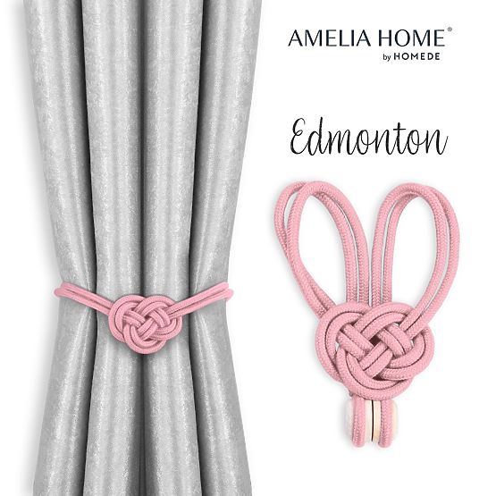 Curtains - Accessories EDMONTON Powder Pink ameliahome